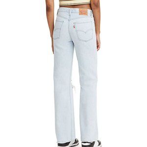 Levi’s Low Pro Straight Light Wash Denim Jeans - Distressed Size 29